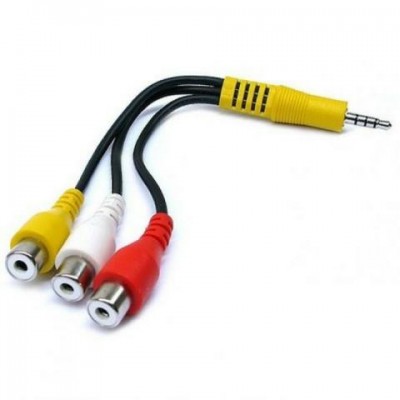 Cabo av 3,5mm jack macho